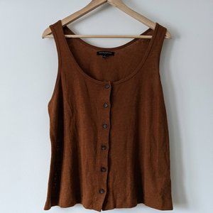 Banana Republic Brown Button up Tank